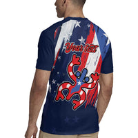 Personalized Puerto Rico American Rugby Jersey Boricua Taino Frog