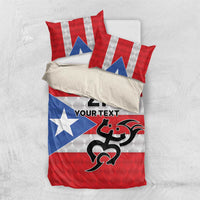 Puerto Rico Football Custom Bedding Set Come On El Huracan Azul