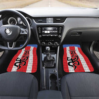 Puerto Rico Football Custom Car Mats Come On El Huracan Azul
