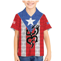 Puerto Rico Football Custom Family Matching Mermaid Dress and Hawaiian Shirt Come On El Huracan Azul