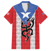 Puerto Rico Football Custom Family Matching Tank Maxi Dress and Hawaiian Shirt Come On El Huracan Azul