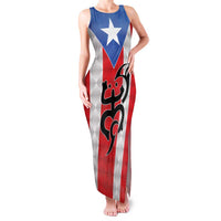 Puerto Rico Football Custom Family Matching Tank Maxi Dress and Hawaiian Shirt Come On El Huracan Azul