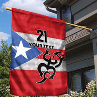Puerto Rico Football Custom Garden Flag Come On El Huracan Azul