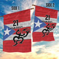 Puerto Rico Football Custom Garden Flag Come On El Huracan Azul