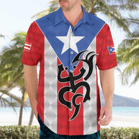 Puerto Rico Football Custom Hawaiian Shirt Come On El Huracan Azul