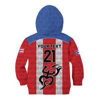 Puerto Rico Football Custom Kid Hoodie Come On El Huracan Azul