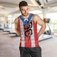 Puerto Rico Football Custom Men Tank Top Come On El Huracan Azul