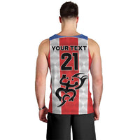 Puerto Rico Football Custom Men Tank Top Come On El Huracan Azul