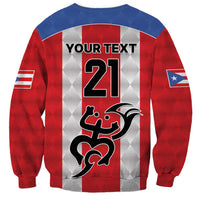Puerto Rico Football Custom Sweatshirt Come On El Huracan Azul