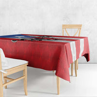 Puerto Rico Football Custom Tablecloth Come On El Huracan Azul