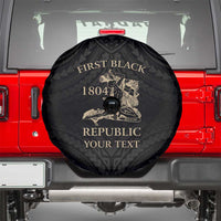 Personalized Haiti First Black Republic Spare Tire Cover Negre Marron With Map And Flag