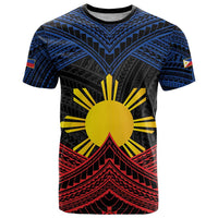 Personalized Philippines T Shirt Polynesian Tribal Tattoo with Filipino Flag Motif