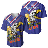 United States 2026 Personalized Baseball Jersey Take Me Home Soccer Blue