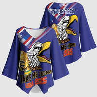 United States 2026 Personalized Kimono Sleeve Blouse Take Me Home Soccer Blue