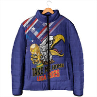 United States 2026 Personalized Padded Jacket Take Me Home Soccer Blue