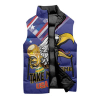 United States 2026 Personalized Sleeveless Puffer Jacket Take Me Home Soccer Blue