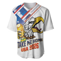 United States 2026 Personalized Baseball Jersey Take Me Home Soccer White
