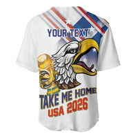 United States 2026 Personalized Baseball Jersey Take Me Home Soccer White