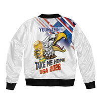 United States 2026 Personalized Bomber Jacket Take Me Home Soccer White
