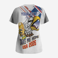 United States 2026 Personalized Scrub Top Take Me Home Soccer White