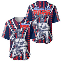Aotearoa Father's Day Gift For Dad Baseball Jersey Aroha Ahau Ki A Koe Papa - Maori Style Pattern LT9 - Wonder Print Shop