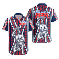 Aotearoa Father's Day Gift For Dad Hawaiian Shirt Aroha Ahau Ki A Koe Papa - Maori Style Pattern - Wonder Print Shop