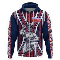 Aotearoa Father's Day Gift For Dad Hoodie Aroha Ahau Ki A Koe Papa - Maori Style Pattern - Wonder Print Shop