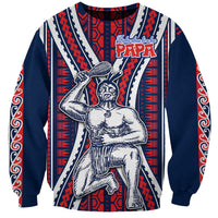 Aotearoa Father's Day Gift For Dad Sweatshirt Aroha Ahau Ki A Koe Papa - Maori Style Pattern - Wonder Print Shop