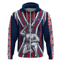 Personalised Aotearoa Father's Day Gift For Dad Hoodie Aroha Ahau Ki A Koe Papa - Maori Style Pattern - Wonder Print Shop