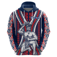 Personalised Aotearoa Father's Day Gift For Dad Hoodie Aroha Ahau Ki A Koe Papa - Maori Style Pattern - Wonder Print Shop