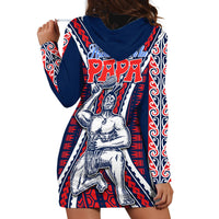 Personalised Aotearoa Father's Day Gift For Dad Hoodie Dress Aroha Ahau Ki A Koe Papa - Maori Style Pattern - Wonder Print Shop