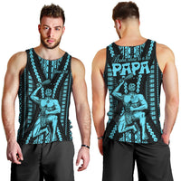 personalised-aotearoa-fathers-day-gift-for-dad-men-tank-top-aroha-ahau-ki-a-koe-papa-aqua-maori-style-pattern