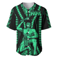 Maori Fathers Day New Zealand Baseball Jersey Aroha Ahau Ki A Koe Papa - Green LT9 - Wonder Print Shop