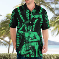 Maori Fathers Day New Zealand Hawaiian Shirt Aroha Ahau Ki A Koe Papa - Green - Wonder Print Shop