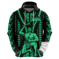Maori Fathers Day New Zealand Hoodie Aroha Ahau Ki A Koe Papa - Green - Wonder Print Shop