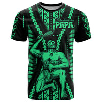 Maori Fathers Day New Zealand T Shirt Aroha Ahau Ki A Koe Papa - Green - Wonder Print Shop