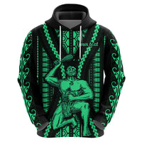 Custom Maori Fathers Day New Zealand Hoodie Aroha Ahau Ki A Koe Papa - Green - Wonder Print Shop
