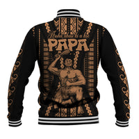 Custom Maori Fathers Day New Zealand Baseball Jacket Aroha Ahau Ki A Koe Papa - Nude LT9 - Wonder Print Shop