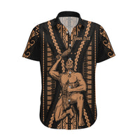 Custom Maori Fathers Day New Zealand Hawaiian Shirt Aroha Ahau Ki A Koe Papa - Nude - Wonder Print Shop