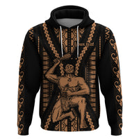 Custom Maori Fathers Day New Zealand Hoodie Aroha Ahau Ki A Koe Papa - Nude - Wonder Print Shop