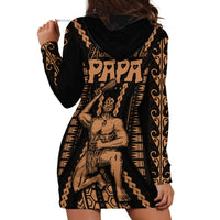 Custom Maori Fathers Day New Zealand Hoodie Dress Aroha Ahau Ki A Koe Papa - Nude - Wonder Print Shop