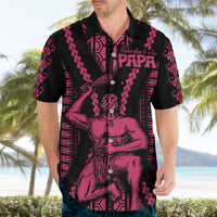 Maori Fathers Day New Zealand Hawaiian Shirt Aroha Ahau Ki A Koe Papa - Pink - Wonder Print Shop