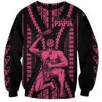 Maori Fathers Day New Zealand Sweatshirt Aroha Ahau Ki A Koe Papa - Pink - Wonder Print Shop