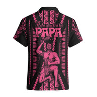 Custom Maori Fathers Day New Zealand Hawaiian Shirt Aroha Ahau Ki A Koe Papa - Pink - Wonder Print Shop