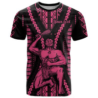 Custom Maori Fathers Day New Zealand T Shirt Aroha Ahau Ki A Koe Papa - Pink - Wonder Print Shop