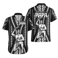 Maori Fathers Day New Zealand Hawaiian Shirt Aroha Ahau Ki A Koe Papa - Black - Wonder Print Shop