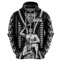 Maori Fathers Day New Zealand Hoodie Aroha Ahau Ki A Koe Papa - Black - Wonder Print Shop