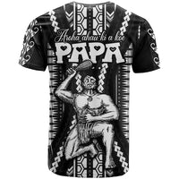 Maori Fathers Day New Zealand T Shirt Aroha Ahau Ki A Koe Papa - Black - Wonder Print Shop