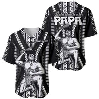 Custom Maori Fathers Day New Zealand Baseball Jersey Aroha Ahau Ki A Koe Papa - Black LT9 - Wonder Print Shop