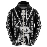 Custom Maori Fathers Day New Zealand Hoodie Aroha Ahau Ki A Koe Papa - Black - Wonder Print Shop